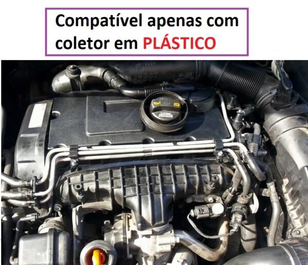 Reparação Erro P2015 Coletor Admissão Motores VAG 2.0 TDI CR - Coletor em Plástico (INOX) - Image 2