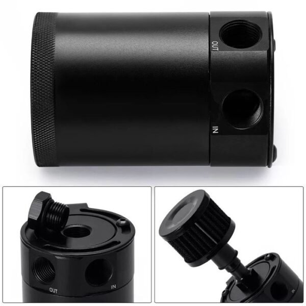 Kit Oil Catch Can Universal Multimarcas + Filtro breather - Preto (mdl3) - Image 7