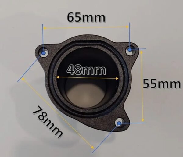 Supressor EGR Motores Grupo VAG 1.4 1.9 TDI PD 75cv 115cv VP 90cv 110cv - 51mm Preto - Image 2