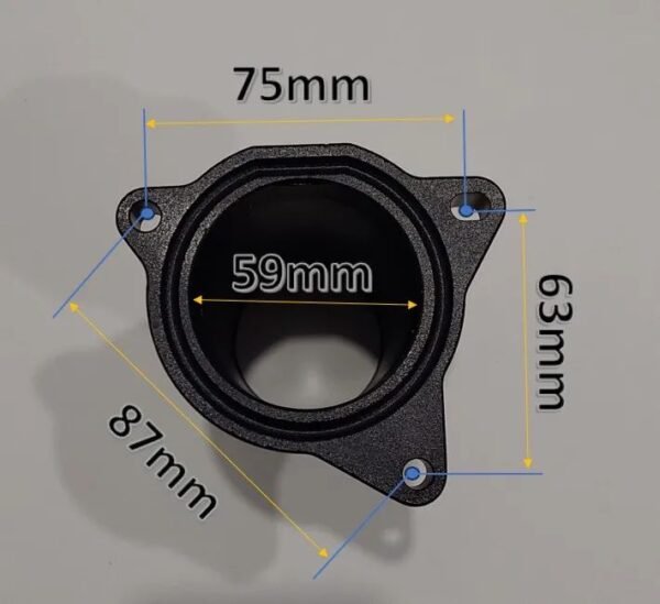 Supressor EGR Motores Grupo VAG 1.9 TDI PD 130 150 160cv - 63mm Preto - Image 2
