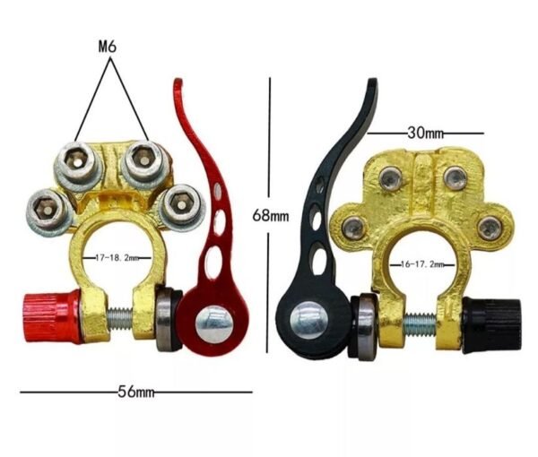 Terminais Bateria 12V Universal - Aperto Rápido + terminais - Image 2
