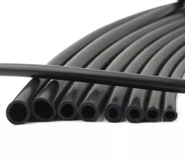 Tubo de Vácuo Silicone - 4mm Preto