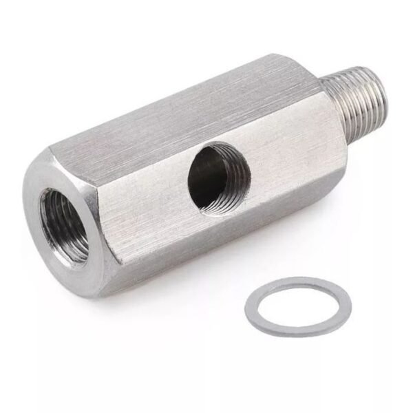 Adaptador Sensores de Pressão / Temperatura óleo 1/8 - Inox - Image 3