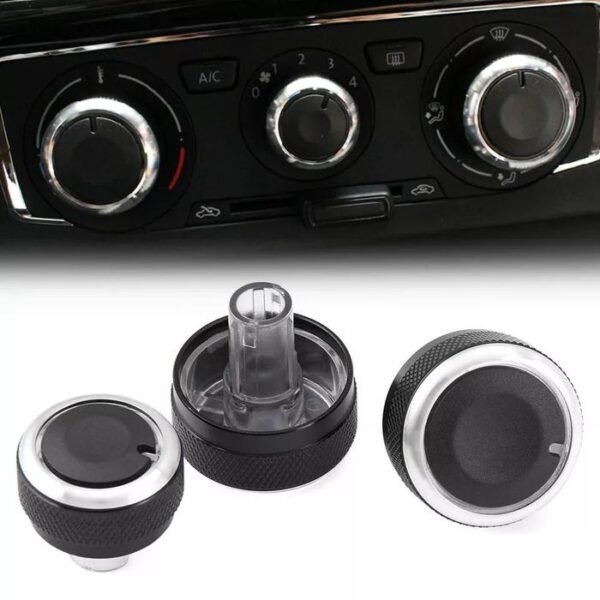 Conjunto Capas Botões AR Condicionado Volkswagen Skoda - 3 peças