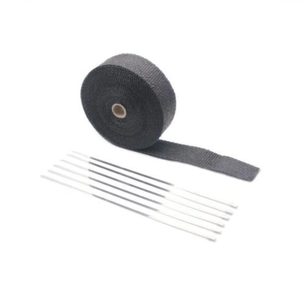 Fita térmica escapes universal - 10M x 5cm Preto