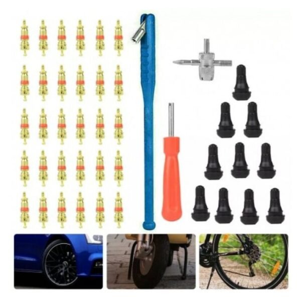 Kit montagem / remoção válvulas pneus universal - 43 peças - Image 4