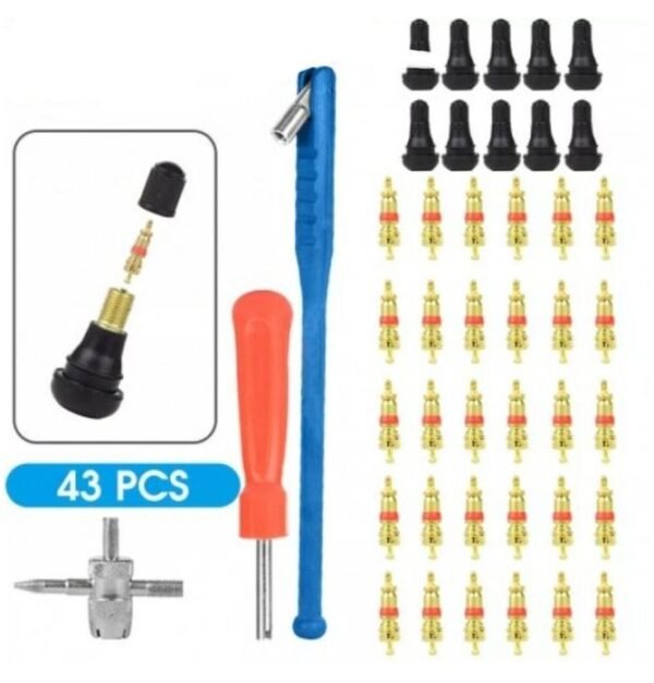 Kit montagem / remoção válvulas pneus universal - 43 peças - Image 6