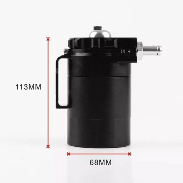 Kit Oil Catch Can Universal Multimarcas + Filtro breather - Preto (mdl1) - Image 4