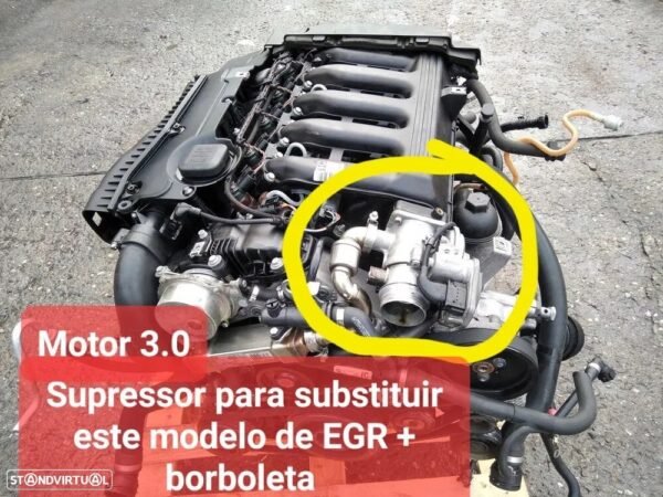 Supressor EGR BMW Série 1 3 5 7 E87 E90 E91 E60 E61 E83 E70 M47N2 M57N2 - 140mm - Image 3