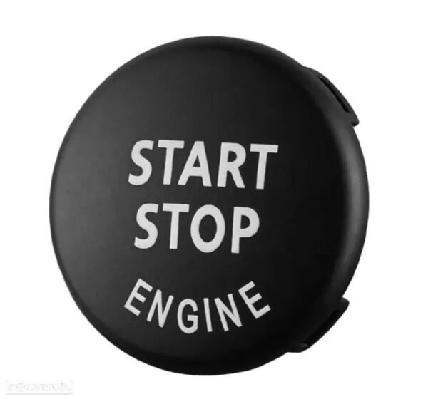 Capa Botão Start Stop Ignição BMW Series 1 3 5 6 7 X5 X6 Z4 - Preto - Image 2