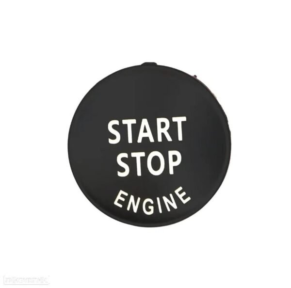 Capa Botão Start Stop Ignição BMW Series 1 3 5 6 7 X5 X6 Z4 - Preto - Image 4