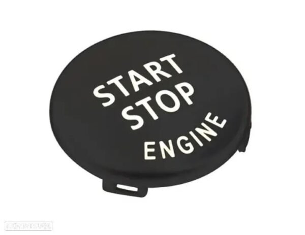 Capa Botão Start Stop Ignição BMW Series 1 3 5 6 7 X5 X6 Z4 - Preto - Image 3