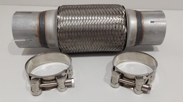 63mm - Flexível Inox Reforçado Escapes + 2 Braçadeiras - Image 2