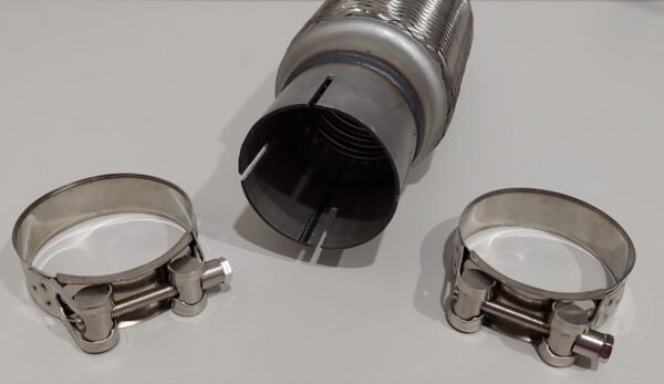 63mm - Flexível Inox Reforçado Escapes + 2 Braçadeiras - Image 4