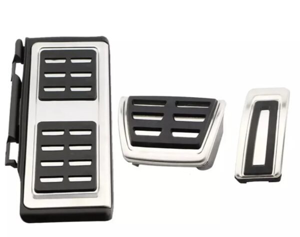 Conjunto Capas Pedais Alumínio Volkswagen Passat B8 Golf 7 8 Troc Audi Seat Leon 5F Skoda - Caixa Automática 3 peças - Image 3