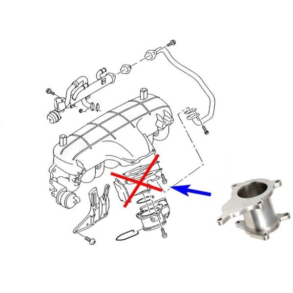 Supressor EGR Audi A4 A6 Motores 2.0 TDI BVA BVF BVG BLB - INOX - Image 4