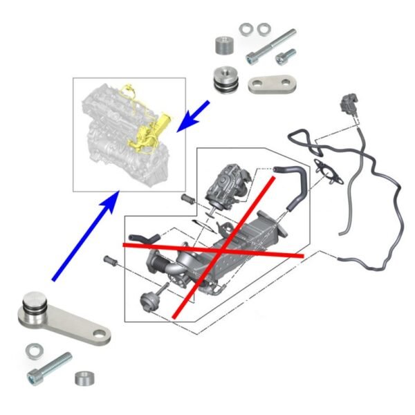 Kit Anulação Supressor EGR + Permutador Gases BMW - Motores 2.0 Diesel B47 - Image 5