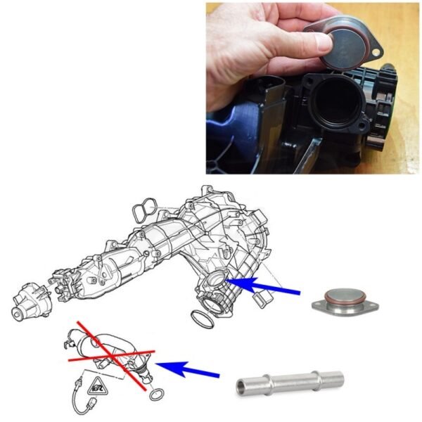 Kit Anulação Supressor EGR + Permutador Gases BMW - Motores 3.0 Diesel N57 N57S - Image 3