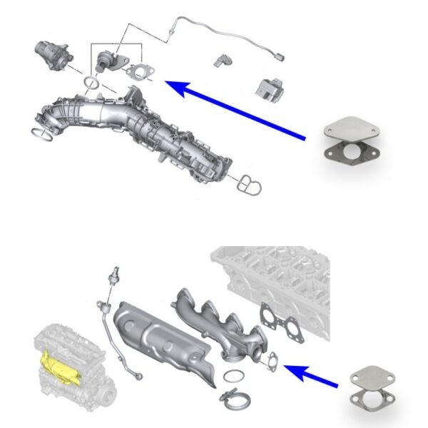 Kit Anulação Supressor EGR + Permutador Gases BMW - Motores 2.0 Diesel B47 - Image 6
