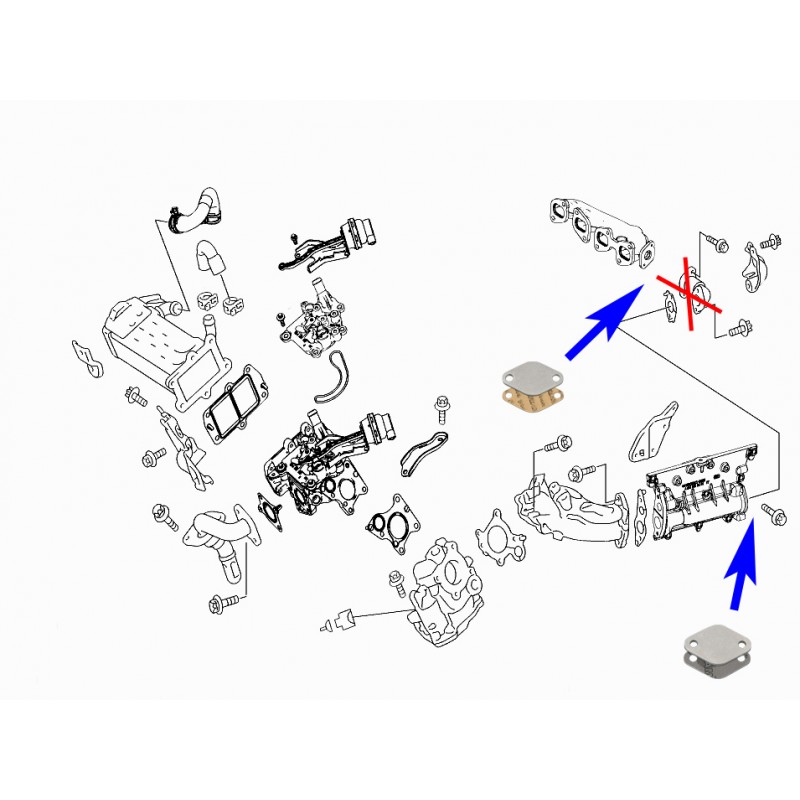 Junta Cega INOX Anular EGR Motores Mercedes 2.2 CDI - OM 651 JEEP - Image 3