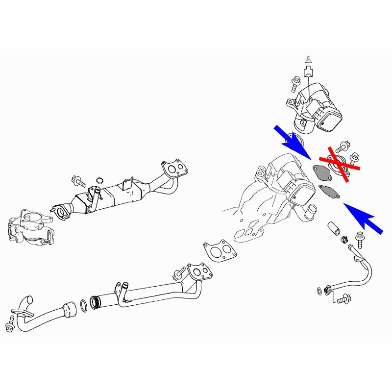 Junta Cega INOX Anular EGR Motores Mercedes V6 3.0 CDI - OM 642 - Image 2