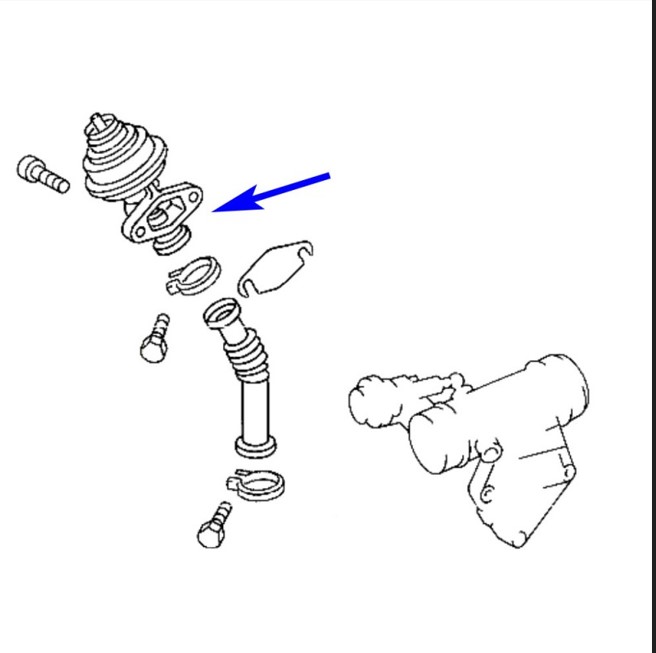 Junta Cega INOX Anular EGR Motores Mercedes - OM601/602/604/605 B904 - Image 2