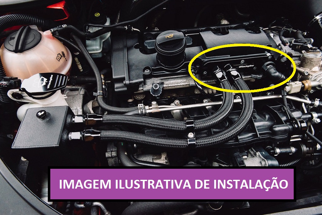 Anulação Válvula PCV + Adaptador Oil Catch Motor VAG 2.0 TFSI - EA113 - Image 2