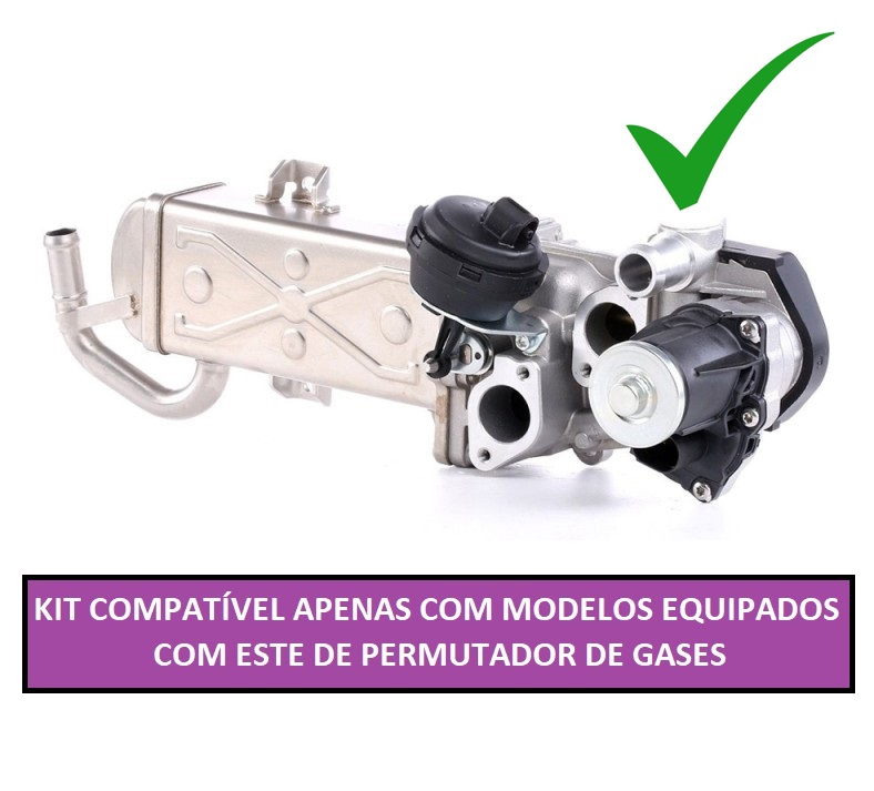 Kit Anulação Supressor EGR + Permutador Gases GRUPO VAG 1.6 2.0 TDI CR2 - Image 2