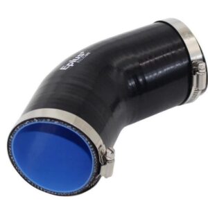 Tubo Silicone 45° Diâmetro 63mm + Braçadeiras Inox