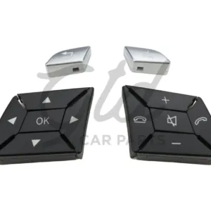 Botões Volante Preto Mercedes-Benz Classe ML GL Classe G W166 W463 2011-2018 Versão 2