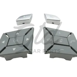 Botões Volante Cinza Mercedes-Benz Classe C E GLK CLA GLA B CLS SLK SLC W204 W207 W212 W117 W246 W172