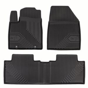 PACK 3 TAPETES BORRACHA NO.77 BYD ATTO2 SUV 2024-2026