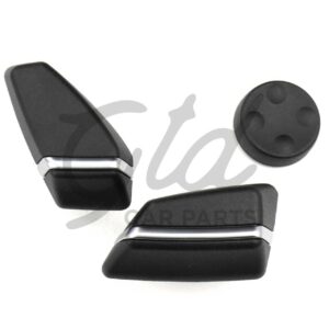 Conjunto de 3 Botões Ajuste de Banco Frontal Direito BMW Série 5 5GT 6 7 X5 X6 F10 F11 F07 F06